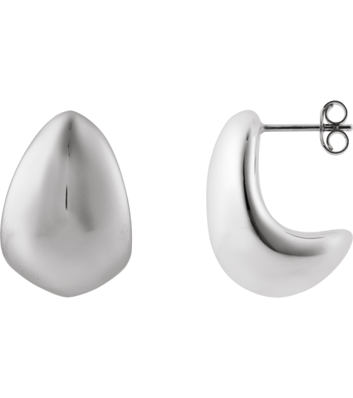 689331 Earring Sterling Silver 22.5 X 16 Mm Pair Friction Backs Included Polished Electroform Teardrop Earrings