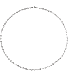 Ch1248 Sterling Silver Anchor 3.8 Mm 18 In Lobster Clasp Polished Puffed Anchor Chain