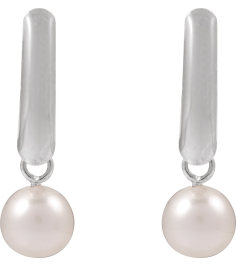 689321 Earring Set 14K White 18.796 Mm None Cultured Freshwater Pearl Pearl 5.5-6 Pair Friction Backs Included Polished Cultured Freshwater White Pearl Drop Earrings