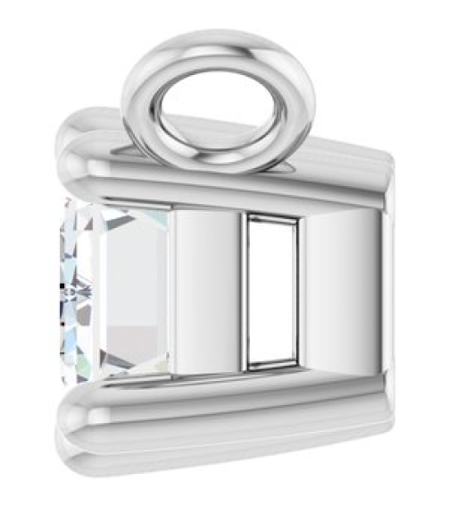88774 Necklace Center Set Platinum Emerald Natural Diamond 5 X 3Mm 38 Ct Si2-Si3, Ghi Polished 38 Ct Natural Diamond 6-Prong Solitaire Necklace Center