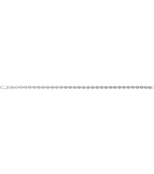Ch1268 Sterling Silver Mirror 4 Mm 7 In Lobster Clasp Polished Round Mirror Chain