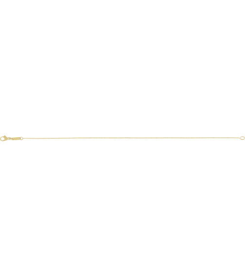 Ch1269 14K Yellow Curb .8 Mm 7 In Lobster Clasp Diamond-Cut Diamond Cut Curb Chain