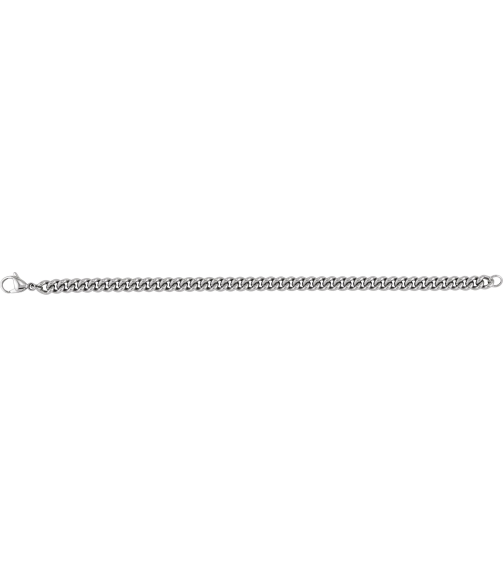 Ch1272 Stainless Steel Curb 6.3 Mm 8 In Lobster Clasp Polished Curb Chain Bracelet