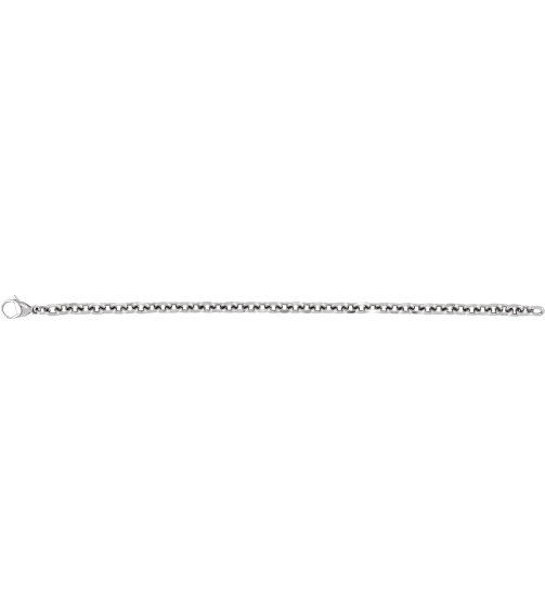 Ch1273 Titanium Cable 5.5 Mm 8 In Lobster Clasp Polished Diamond Cut Cable Chain