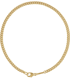 Ch1274 14K Yellow Curb 2.9 Mm 8 In Lobster Clasp Polished Curb Chain