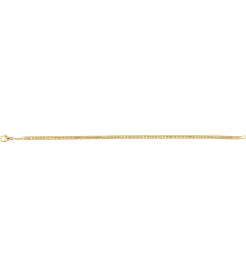 Ch1276 14K Yellow Curb 3.4 Mm 8 In Lobster Clasp Polished Curb Chain