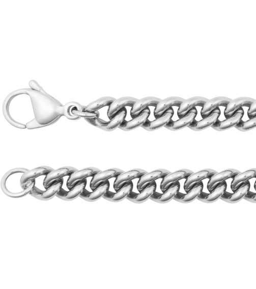 Ch1272 Stainless Steel Curb 6.3 Mm 18 In Lobster Clasp Polished Curb Chain