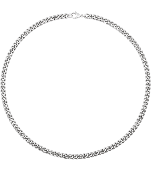 Ch1272 Stainless Steel Curb 6.3 Mm 24 In Lobster Clasp Polished Curb Chain