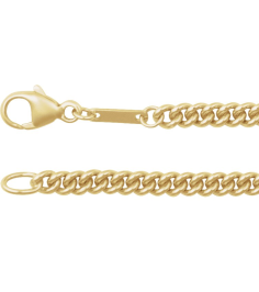 Ch1274 14K Yellow Curb 2.9 Mm 20 In Lobster Clasp Polished Curb Chain