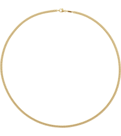 Ch1274 14K Yellow Curb 2.9 Mm 24 In Lobster Clasp Polished Curb Chain