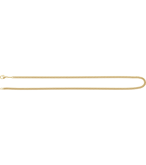 Ch1276 14K Yellow Curb 3.4 Mm 20 In Lobster Clasp Polished Curb Chain