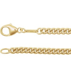 Ch1276 14K Yellow Curb 3.4 Mm 24 In Lobster Clasp Polished Curb Chain