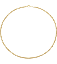 Ch1276 14K Yellow Curb 3.4 Mm 24 In Lobster Clasp Polished Curb Chain