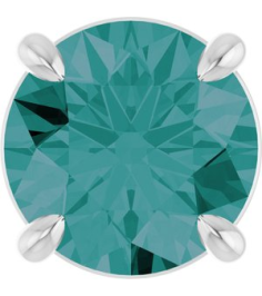 88436 Pendant Set Sterling Silver Round Lab-Grown Alexandrite 6.5 Mm Polished Lab-Grown Alexandrite Solitaire Slide Pendant