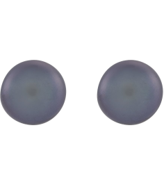 651659 14K Yellow Set Pearl Cultured Black Freshwater Pearl Pair 4.0-4.5 Mm Friction Friction Backs Included Pearl Polished Freshwater Cultured Black Pearl Earrings