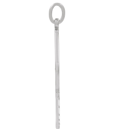 88786 Pendant Sterling Silver 22.7 X 14.8 Mm Polished Engravable Pickleball Paddle Pendant