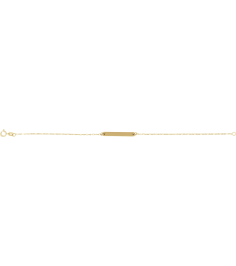 Brc979 Bracelet 14K Yellow 25 X 3.5 Mm 7 Mm Polished Engravable Bar Bracelet