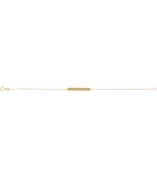 Brc979 Bracelet 14K Yellow 25 X 3.5 Mm 7 Mm Polished Engravable Bar Bracelet