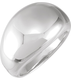 50199 Sterling Silver 7 14 Mm Polished Dome Ring