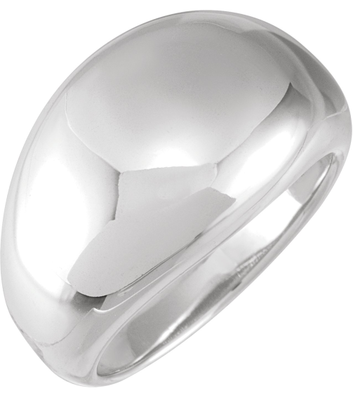 50199 Sterling Silver 7 14 Mm Polished Dome Ring
