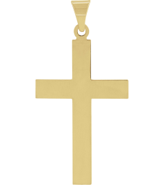 R4030 Pendant 14K Yellow 28 X 18 Mm Polished Cross Pendant