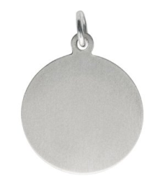 R5052 Pendant Sterling Silver 15 Mm Polished Round St. Michael Medal