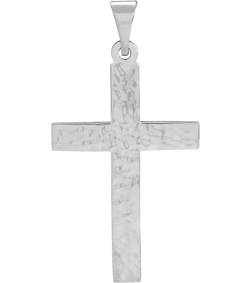 R41279 Pendant Sterling Silver 30.2 X 15.9 Mm Polished Cross Pendant