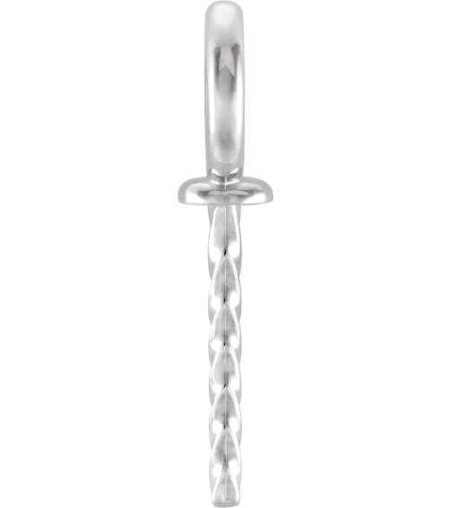 23533 Pendant Unset 18K White 13.2 X 6 Mm Polished Pendant Mounting For Pearl