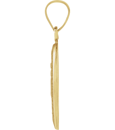 R45333 Pendant 14K Yellow 15 X 11.5 Mm Polished Oval Hollow Miraculous Medal