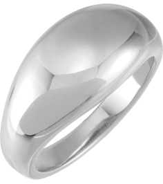 50199 Platinum 7 10 Mm Polished Dome Ring