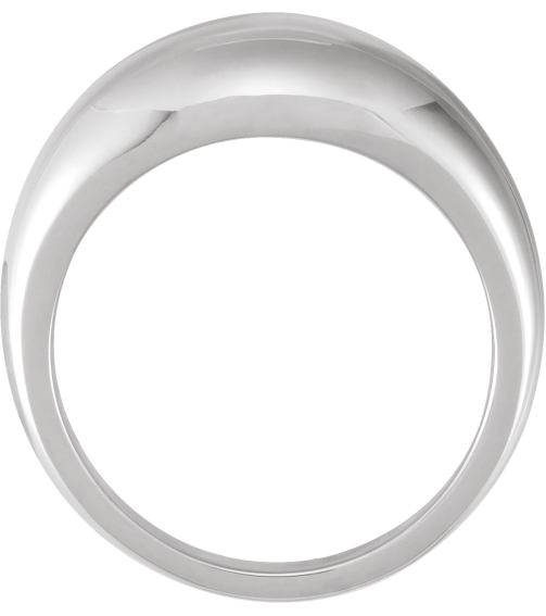 50199 Platinum 7 10 Mm Polished Dome Ring