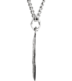 R5020 Necklace Sterling Silver 15 X 11 Mm 18 In Polished Oval Miraculous Medal Necklace