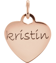 84983 Pendant 14K Rose 16 X 15 Mm Polished Posh Mommy Engravable Heart Pendant