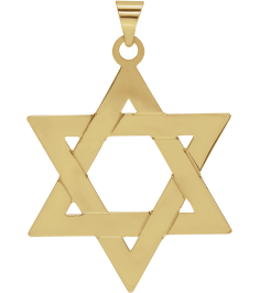 R5032 Pendant 14K Yellow 32 X 26 Mm Polished Star Of David Pendant