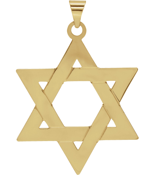 R5032 Pendant 14K Yellow 32 X 26 Mm Polished Star Of David Pendant