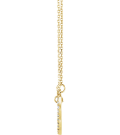 66415 Necklace Set 14K Yellow 16.5 X 14.4 Mm 16 In Polished 15 Ctw Natural Diamond Heart Necklace