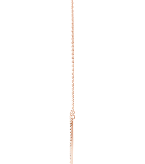 66415 Necklace Set 14K Rose 28.2 X 25 Mm 16 In Polished 38 Ctw Natural Diamond Heart Necklace
