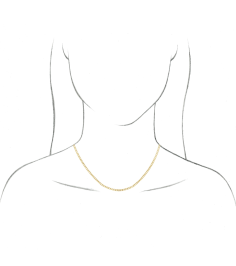 Ch26 14K Yellow Curb 3 Mm 16 In Lobster Clasp Polished Curb Chain