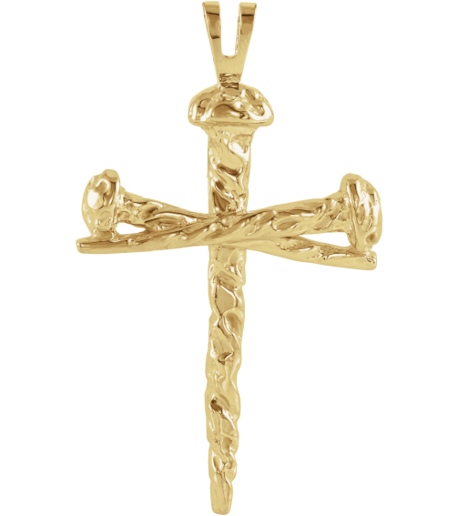 R8293 Pendant 14K Yellow 43 X 29.5 Mm Polished Cross Pendant