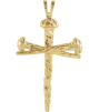 R8293 Pendant 14K Yellow 43 X 29.5 Mm Polished Cross Pendant