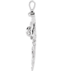 R8293 Pendant 14K White 43 X 29.5 Mm Polished Cross Pendant