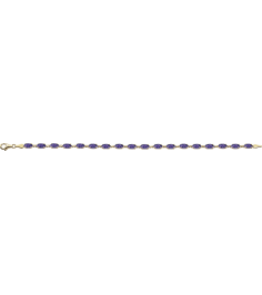 651539 Bracelet Set 14K Yellow Oval Natural Amethyst 6 X 4 Mm 7 14 In Polished Natural Amethyst 7.25 Inch Bracelet