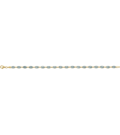 651539 Bracelet Set 14K Yellow Oval Natural Sky Blue Topaz 6 X 4 Mm 7 14 In Polished Natural Sky Blue Topaz 7.25 Inch Bracelet
