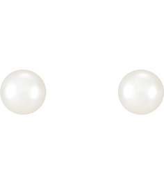 21372 Earring Set Cultured White Freshwater Pearl Pearl 4.0-4.5 Mm Sterling Silver Pair Friction Backs Included Polished Freshwater Cultured Pearl Earrings With Backs