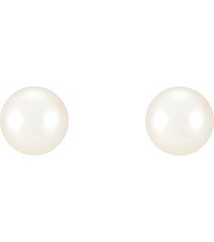 21372 Earring Set Cultured White Freshwater Pearl Pearl 7.0-7.5 Mm Sterling Silver Pair Friction Backs Included Polished Freshwater Cultured Pearl Earrings With Backs