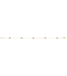651577 Bracelet Set 14K Yellow Round Natural Diamond 2.5Mm 13 Ctw I1, H+ 7 In Polished Station Bracelet