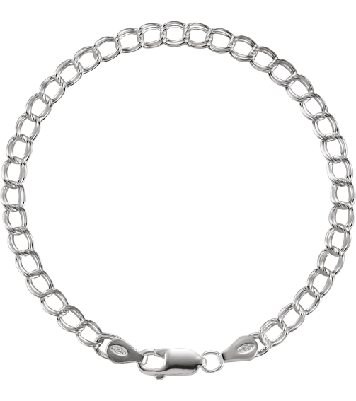 Ch330 Sterling Silver Curb 4 Mm 7 In Lobster Clasp Polished Curb Chain