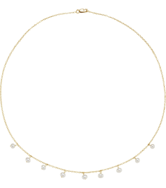 651648 Necklace Set 14K Yellow Pearl Cultured White Freshwater Pearl 4.0-4.5 Mm 18 In Polished Freshwater Cultured Pearl Necklace