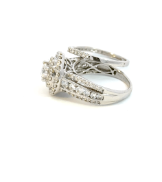 14K/W/GOLD BRIDAL*SET 2.01CT 0.50CT/CNT