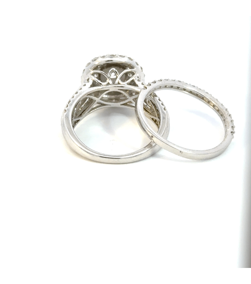14K/W/GOLD BRIDAL*SET 2.01CT 0.50CT/CNT